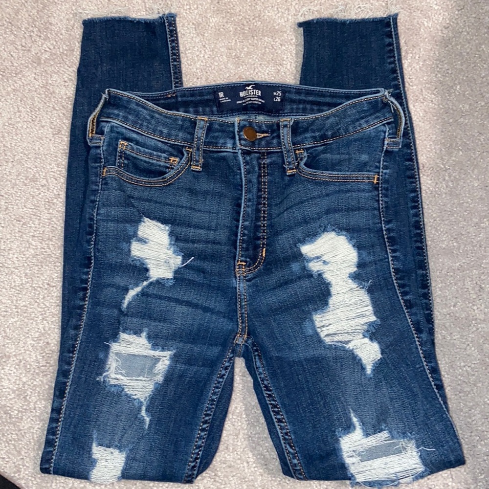 Hollister High Rise Crop Super Skinny